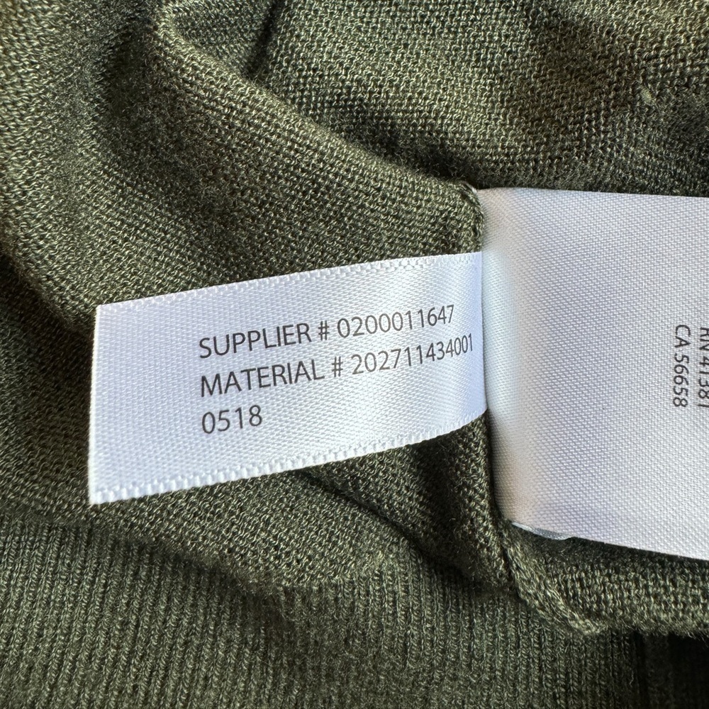 Lauren Ralph Lauren Ruffled Silk-Blend Sweater Admiral Green Women’s 1X - Picture 11 of 13